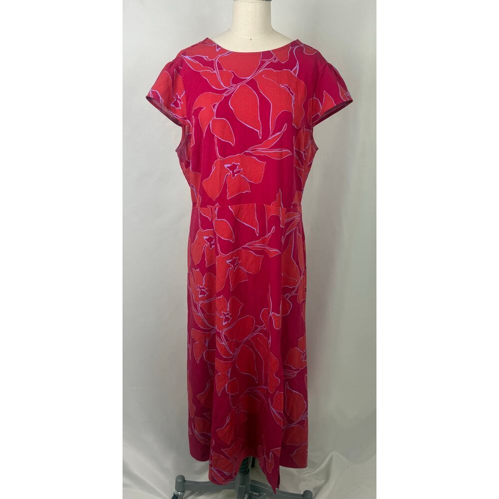 41 Hawthorn XL Bright Slimming Teacher Office Vacation Spandex Maxi Dress
